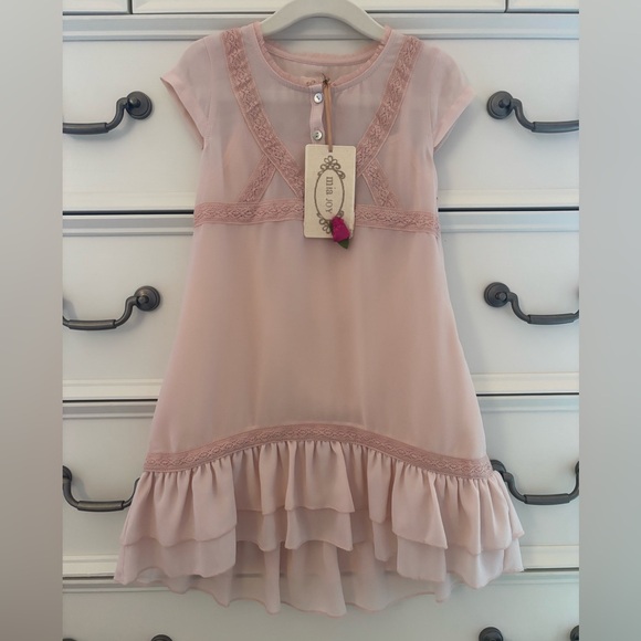 Mia Joy Other - NWT Mia Joy Joyfolie Toddler Girl Lucy Gown Pink Dress Size 2T